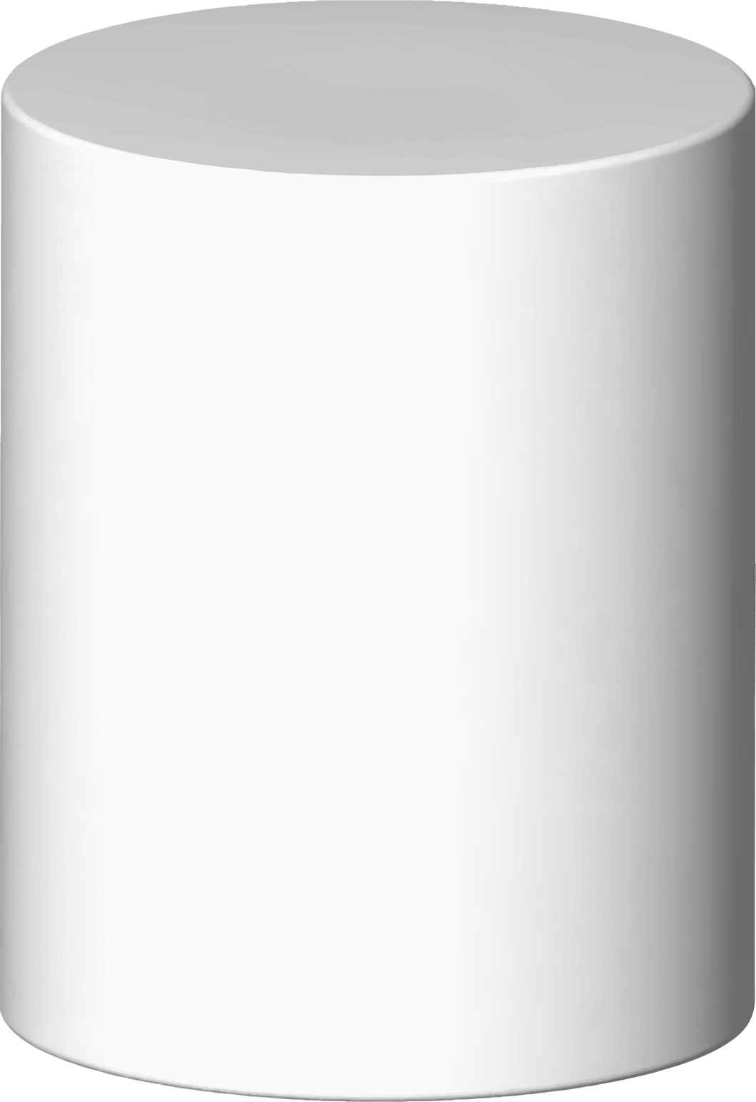 Cement 3d column. White column 3d. Concrete pedestal.
